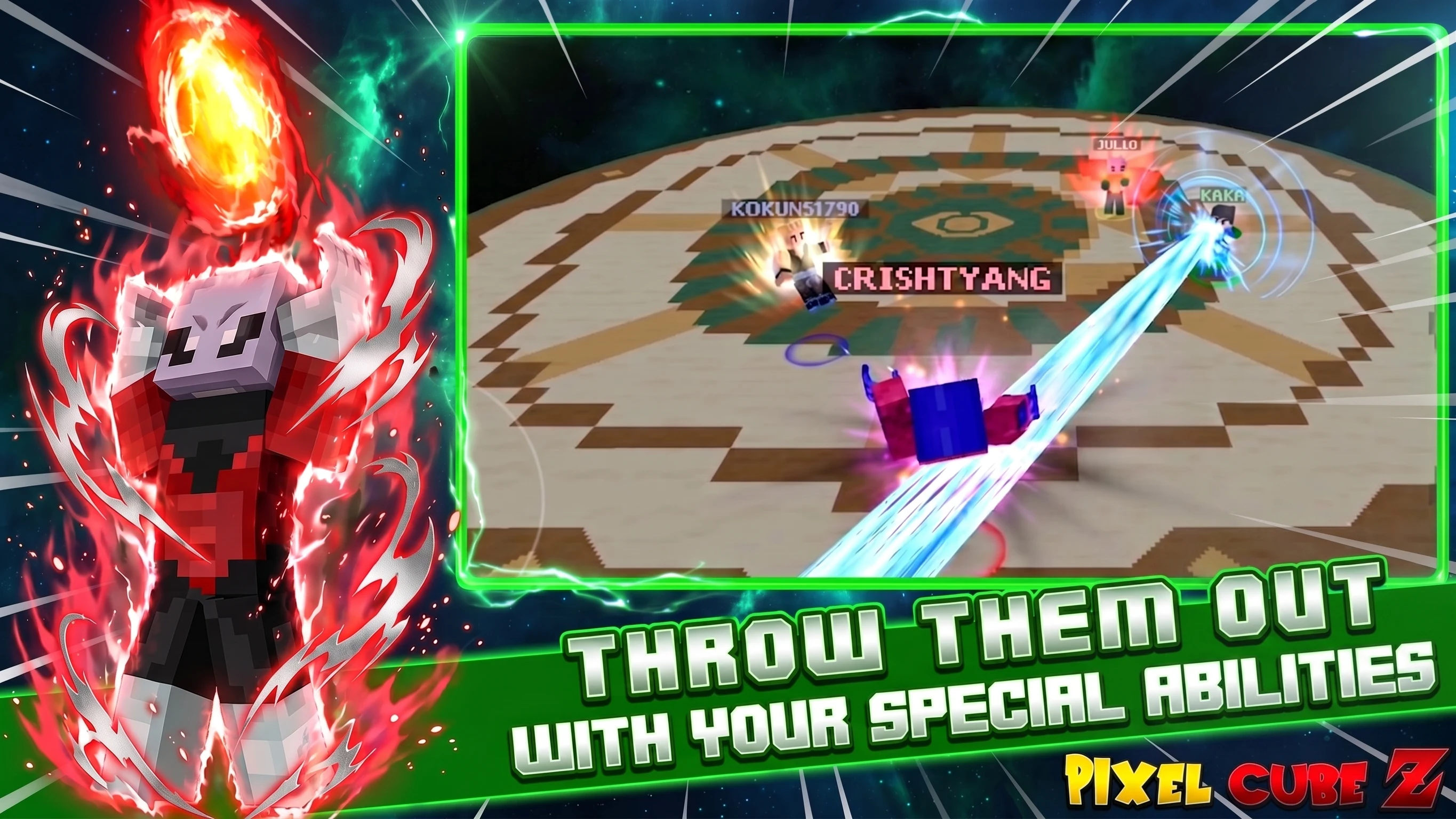 Pixel Cube Z Super Warriors screenshot