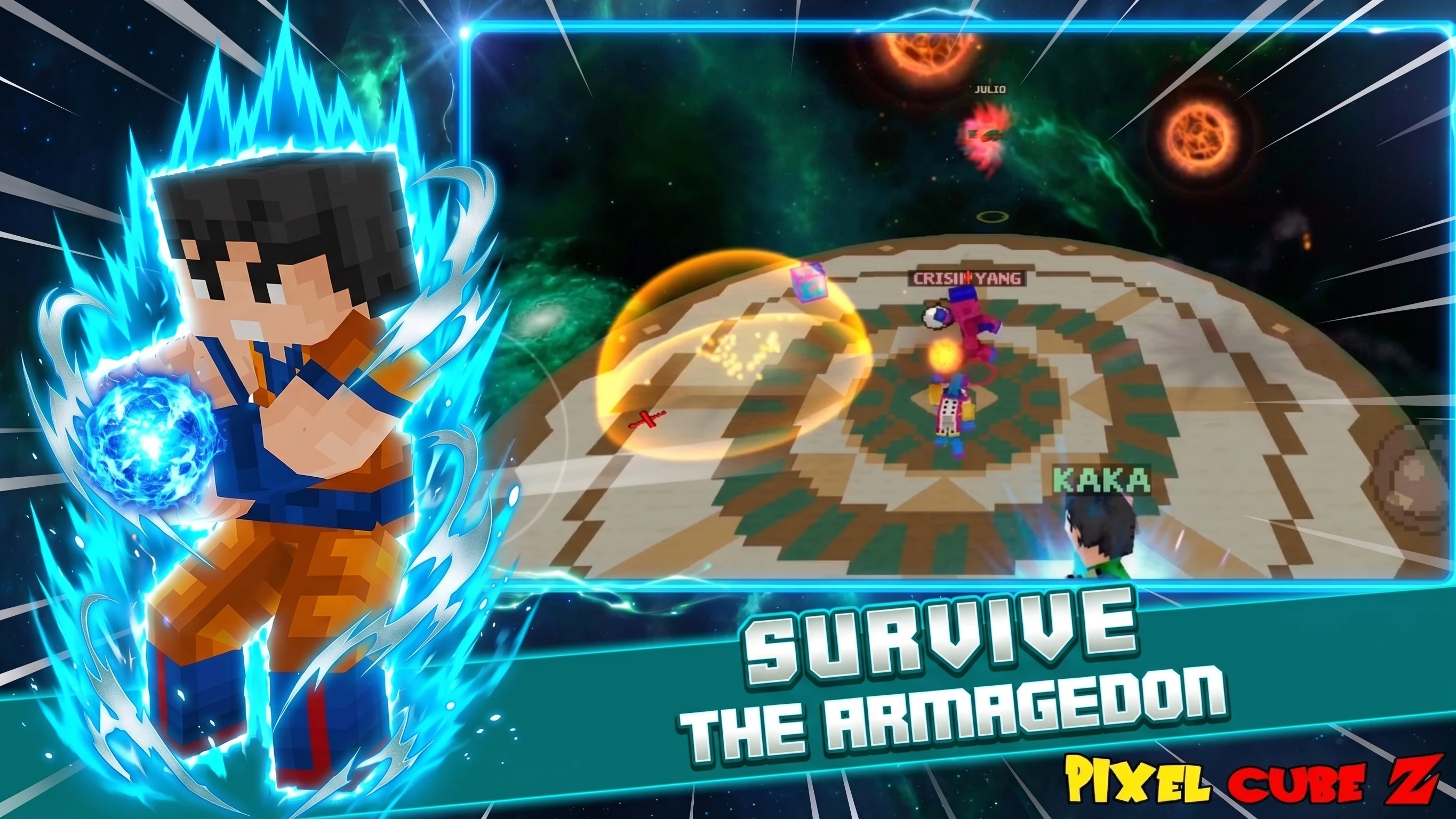 Pixel Cube Z Super Warriors screenshot